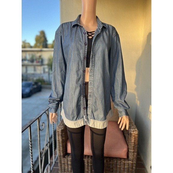 Publish Authentic Garments Denim Shirt Blue Size M - Picture 1 of 8